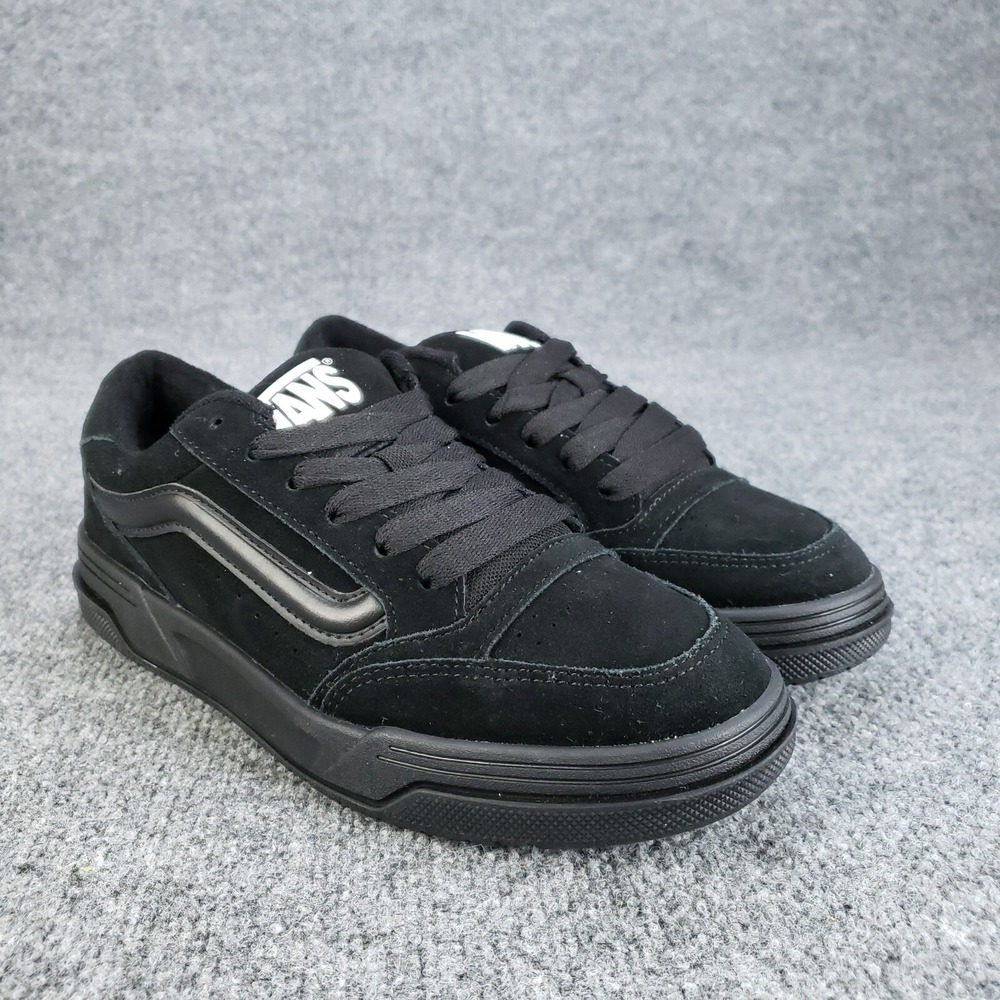 Vans Hylane Shoes Mens Size 8.5 Triple Black Skate Casual Sneakers Fat Tongue‎ - Picture 11 of 16